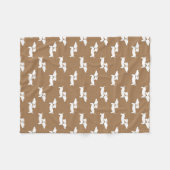 Tan Dancing Dackeln Fleece Blanket Design (Vorderseite (Horizontal))