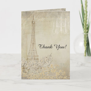 Tan Danke Notizen Paris Stadt der Liebe Hochzeit