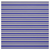 Tan & Dark Blue Striping Muster Stoff (Muster)