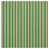 Tan & Dark Green Lines Muster Stoff (Muster)