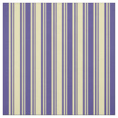 Tan & Dark Slate Blue Stripes Muster Stoff (Muster)