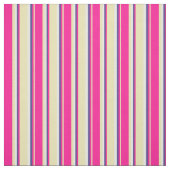 Tan, Deep Pink, Dark Slate Blue & Mint Creme Stoff (Muster)