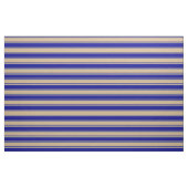 Tan, Dunkelblau und Lichtschiefer-Graues Muster Stoff (Fat Quarter (45,7 x 55,9 cm))