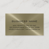 TAN-Edelstahl-Metall Visitenkarte (Rückseite)