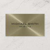 TAN-Edelstahl-Metall Visitenkarte (Vorderseite)