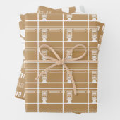 Tan Eid Adha Mubarak Kaaba Sheep Pattern Geschenkpapier Set (Beispiel)