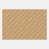 Tan Eid Mubarak Bilingual Geschenkpapier Set (Vorderseite 2)