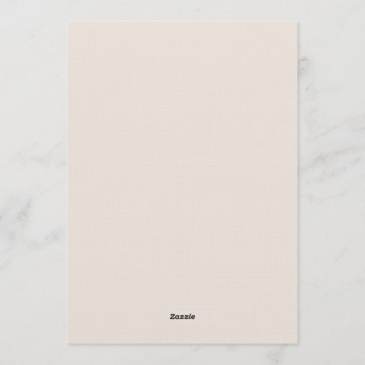 Tan Ethereal Bloom Wedding Einladung (Rückseite)