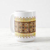 TAN-Fliesen-Tasse Kaffeetasse (Vorderseite Links)