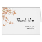 Tan Floral Swirl (Vorderseite (Horizontal))