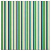Tan, Forest Green, Deep Sky Blue, Black and White Stoff (Muster)