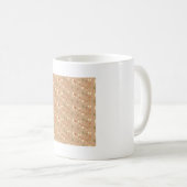 Tan forest wildlife nature print kaffeetasse (VorderseiteRechts)
