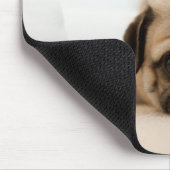 TAN-Frau-Mops Mousepad (Ecke)