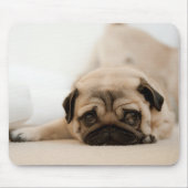 TAN-Frau-Mops Mousepad (Vorne)