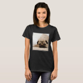 TAN-Frau-Mops T-Shirt (Vorne ganz)
