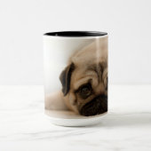 TAN-Frau-Mops Tasse (Zentrum)