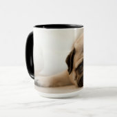 TAN-Frau-Mops Tasse (Vorderseite Links)