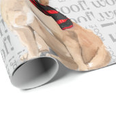 Tan French Bulldog Christmas für Hundefreunde Geschenkpapier (Rolleneckpunkt)