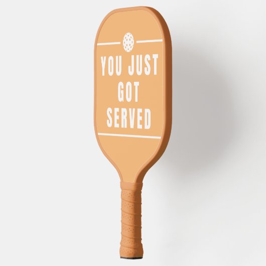 Tan Fun Text Slogan Pickleball Schläger (Links)