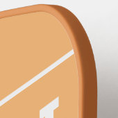 Tan Fun Text Slogan Pickleball Schläger (Linke Seite)