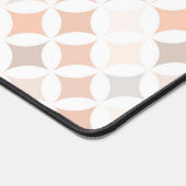 Tan Geometric Diamond Circles Schreibtischunterlage (Ecke)