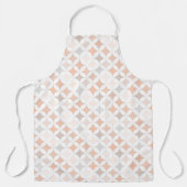 Tan Geometric Diamond Circles Schürze (Vorderseite)