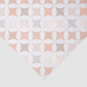 Tan Geometric Diamond Circles Seidenpapier (Detail)