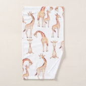 Tan Giraffes Whimsical Unisex Baby Showkids Badhandtuch Set (Handtuch)