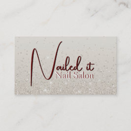 Tan Glittery Visitenkarte