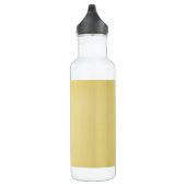 Tan Grainy Texture Look Edelstahlflasche (Rechts)