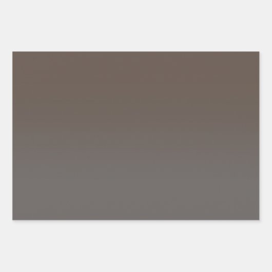 Tan Gray Black and Brown Ombre Mix Geschenkpapier Set (Vorderseite 2)