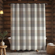 Tan Gray Ivory Neutral Rustikal Kariert