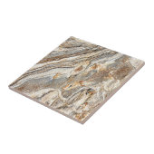 Tan Gray Marble Neutral Naturstein Textur Fliese (Seite)