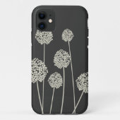 TAN/GRAY STRANGE BLUME iPhone Case (Rückseite)