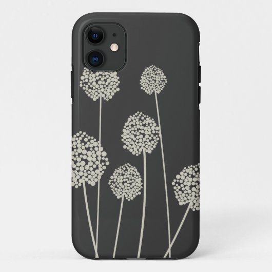 TAN/GRAY STRANGE BLUME iPhone Case (Rückseite)