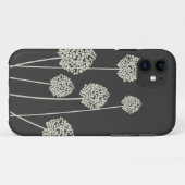 TAN/GRAY STRANGE BLUME iPhone Case (Rückseite (Horizontal))