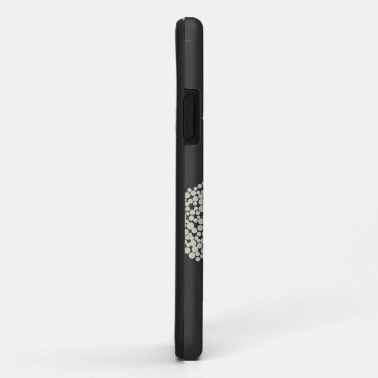 TAN/GRAY STRANGE BLUME iPhone Case (Hinten/Rechts)