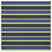 Tan, Green, Midnight Blue, Black und White Lines Stoff (Muster)