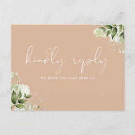 Tan Greenery Song Request UAWG Postcard Einladungspostkarte