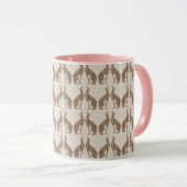 Tan Greyhound Coffee Tasse (VorderseiteRechts)