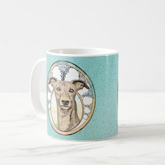 Tan Greyhound Kaffeetasse (Vorderseite Links)