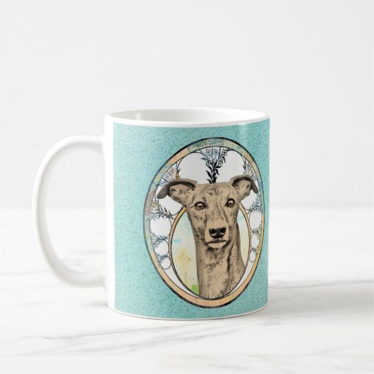Tan Greyhound Kaffeetasse (Links)