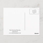 Tan Greyhound Running Hund Art Postcard Postkarte (Rückseite)