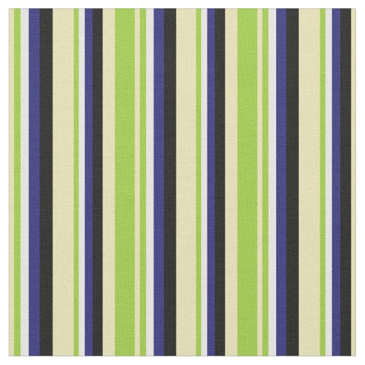 Tan, grün, weiß, Mitternachtsblau und schwarz Stoff (Nahaufnahme)