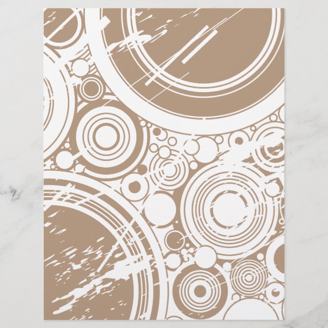 Tan Grunge Circles: Vector Art: (Vorderseite)