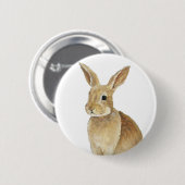 "TAN-Häschen" Rabbitt Kunst-Knopf Button (Vorne & Hinten)