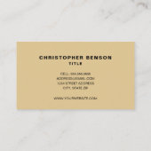 Tan Heizkühlung HVAC Visitenkarte (Rückseite)