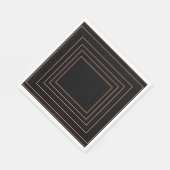 Tan Interior Square Design Serviette (Ecke)