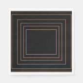 Tan Interior Square Design Serviette (Vorderseite)