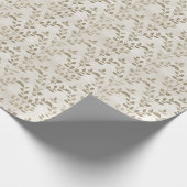 Tan & Ivory Vine Wrapping Paper Geschenkpapier (Ecke)